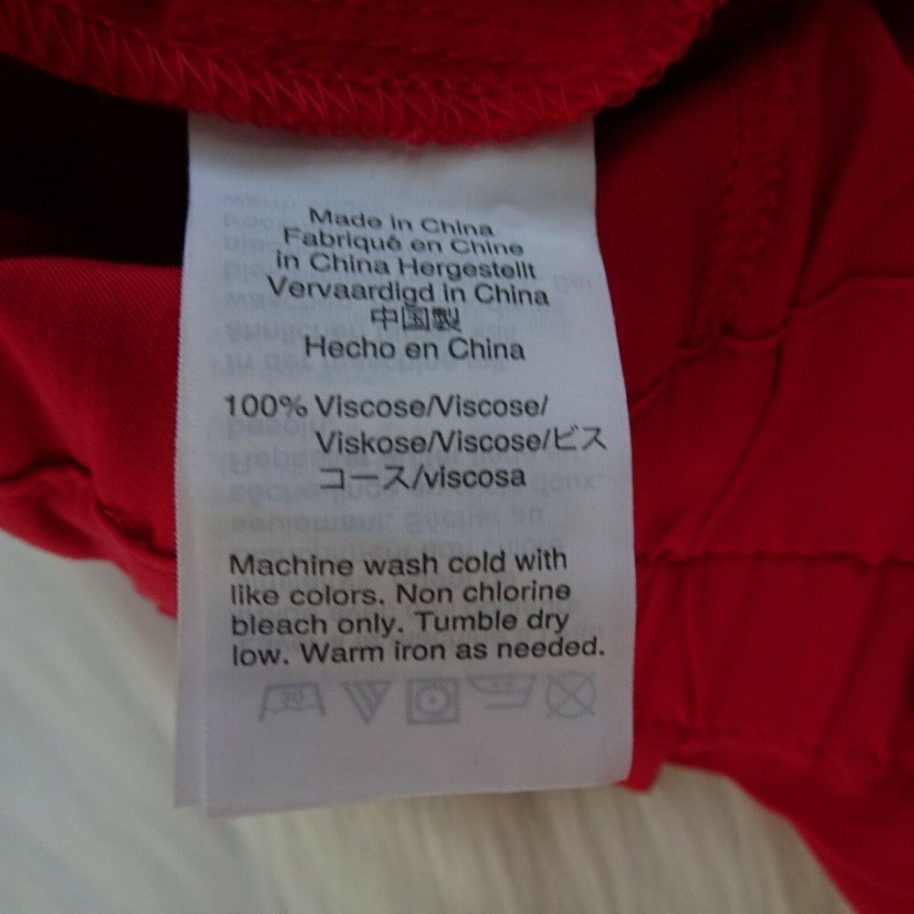 J. Crew Women's Paperbag Shorts Red Tie Waist Sash Pull-On Fashion Chic Size M - Picture 8 of 13